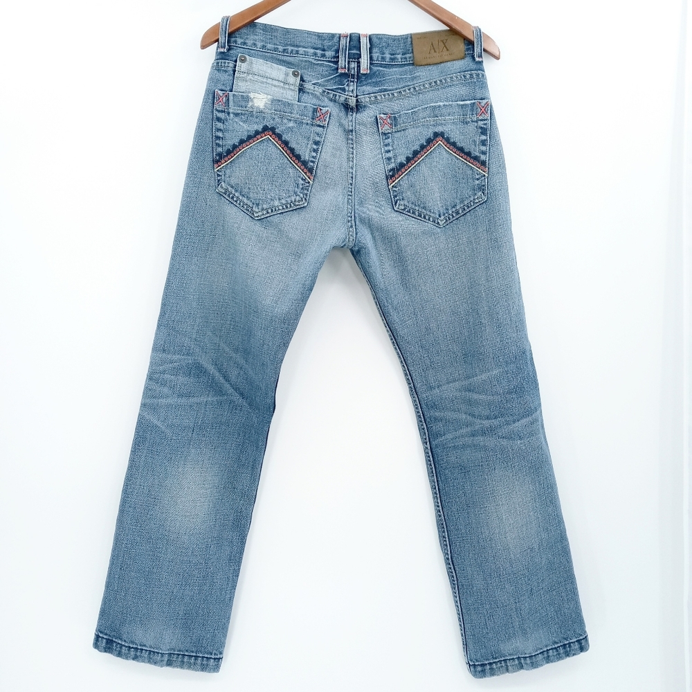 Armani Exchange 31 Short Embroidered Pocket Jean